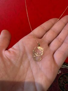 گردنبند طلا طرح پیشی